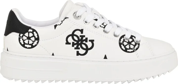 Guess Women's Denesa Treaded Platform Lace-Up Sneakers - Image 6