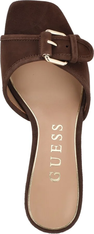 Guess Women's Dista Buckle Kitten Heel Sandals - Image 4