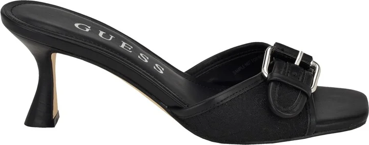 Guess Women's Dista Buckle Kitten Heel Sandals - Image 6