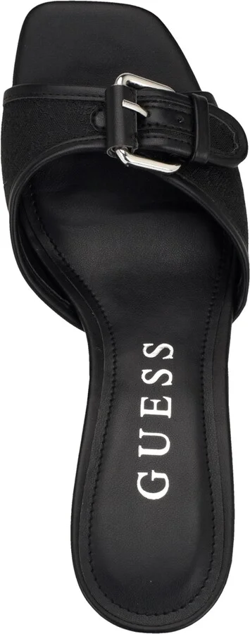 Guess Women's Dista Buckle Kitten Heel Sandals - Image 8