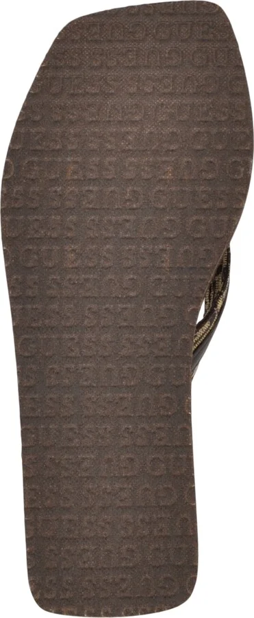 Guess Women's Ediva Wedges with Hardware and Heritage Logo Fabric Sandals - Image 5