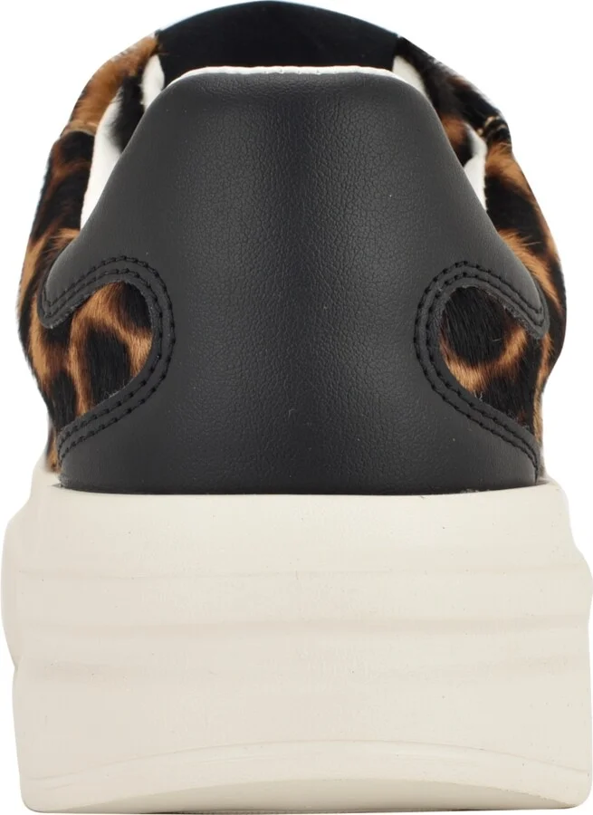 Guess Women's Elbinah Leopard Pony Lace-Up Sneakers - Image 3