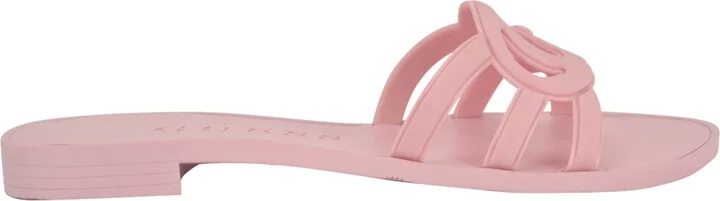 Guess Women's Elyho Logo Cutout Flat Jelly Sandals - Image 6