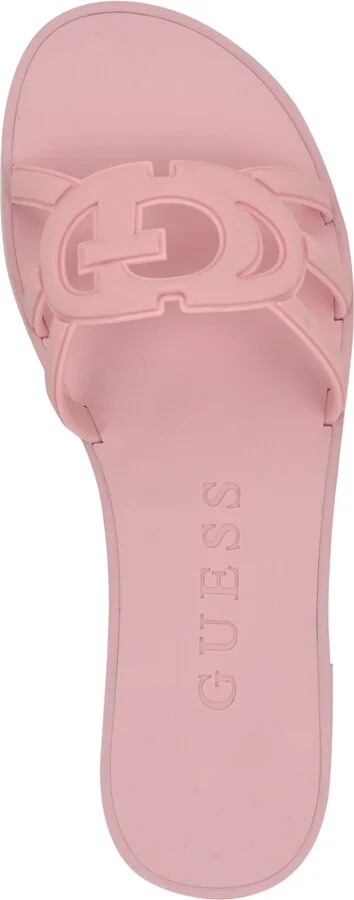 Guess Women's Elyho Logo Cutout Flat Jelly Sandals - Image 8