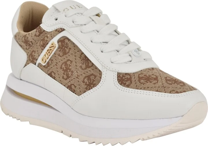 White,medium Brown Logo