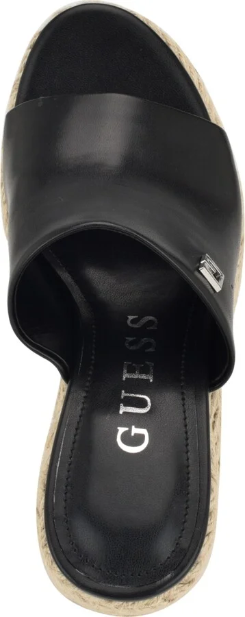 Guess Women's Evba Jute Wrapped Slip on Wedge Espadrilles - Image 8