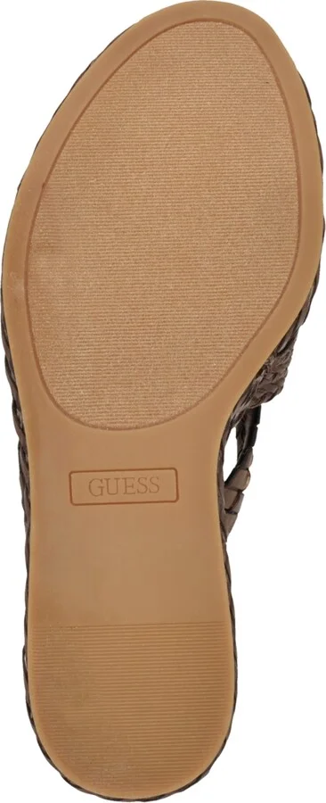 Guess Women's Eveh Knotted Jute Wrapped Platform Wedge Sandals - Image 9