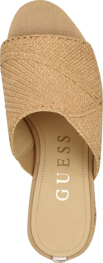 Guess Women's Evenz Woven Platform Wedge Sandals - Image 4