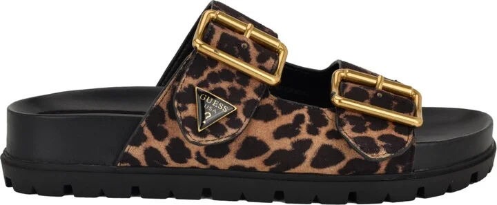 Guess Women's Fasten Double-Buckle Footbed Sandals - Image 2