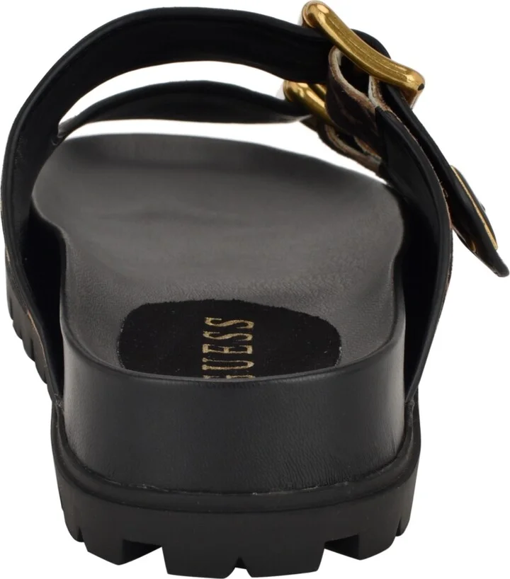 Guess Women's Fasten Double-Buckle Footbed Sandals - Image 3