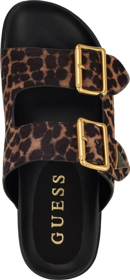 Guess Women's Fasten Double-Buckle Footbed Sandals - Image 4