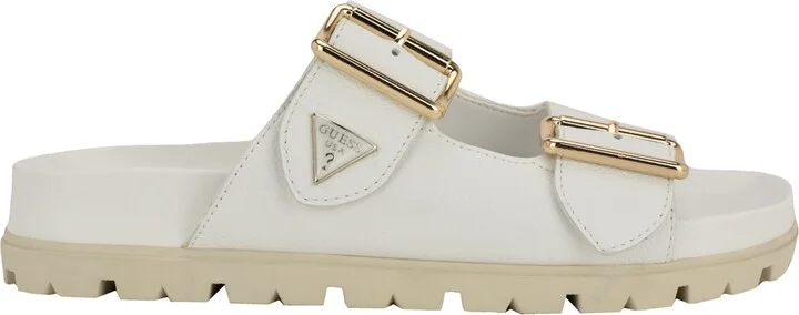 Guess Women's Fasten Double-Buckle Footbed Sandals - Image 10