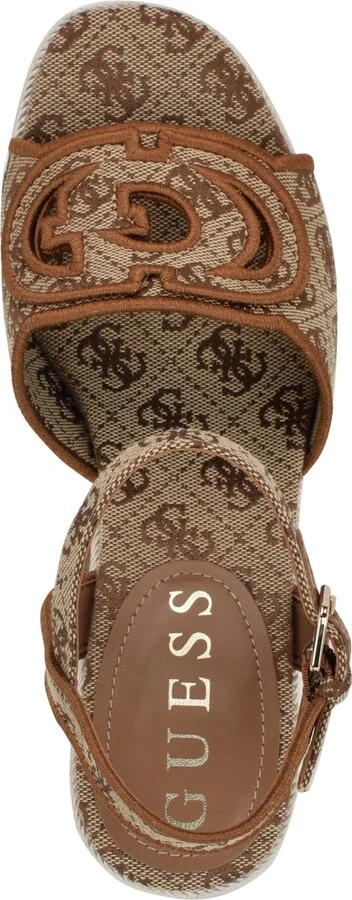 Guess Women's Formaly-g Cutout Fabric Logo Platform Espadrille Sandals - Image 4