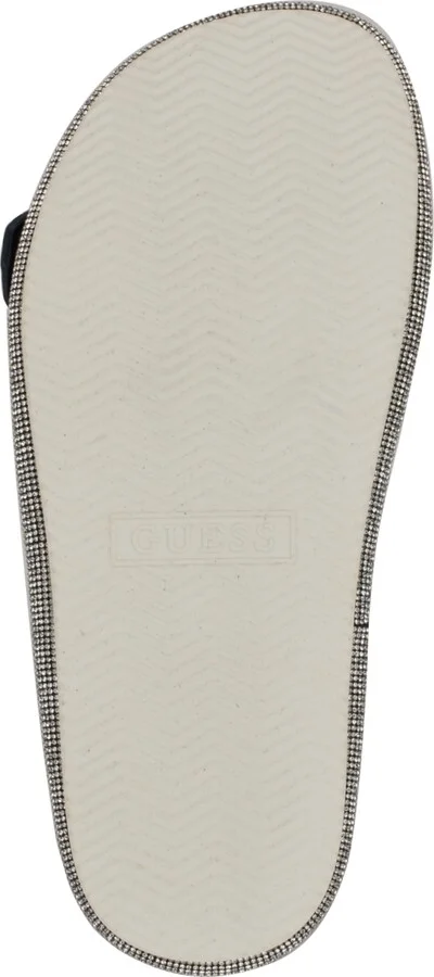 Guess Women's Funzya Embellished Double Band Footbed Sandals - Light Natural Straw/Raffia - Image 9