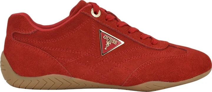 Guess Women's Gabiey Low Profile Suede Lace-Up Sneakers - Image 2