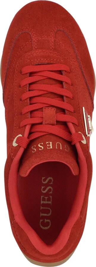 Guess Women's Gabiey Low Profile Suede Lace-Up Sneakers - Image 4
