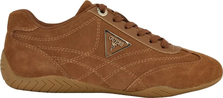 Guess Women's Gabiey Low Profile Suede Lace-Up Sneakers - Image 6