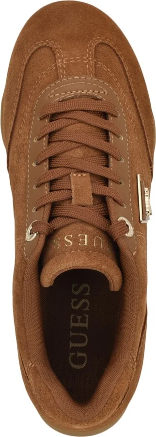 Guess Women's Gabiey Low Profile Suede Lace-Up Sneakers - Image 8