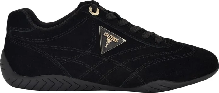 Guess Women's Gabiey Low Profile Suede Lace-Up Sneakers - Image 10