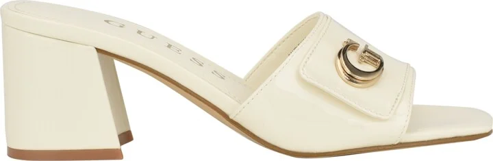 Guess Women's Gallai Block Heel Slip-On Sandals - Image 6