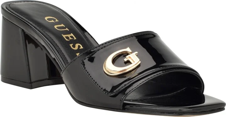 Guess Women's Gallai Block Heel Slip-On Sandals