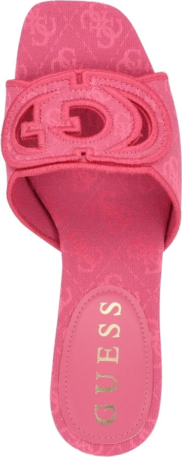 Guess Women's Galsee Quattro-g Cutout Block Heel Sandals - Image 4