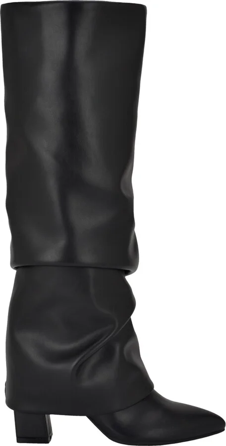 Guess Women's Geima Knee-High Foldover Slouch Tall Block Heel Dress Boots - Image 2