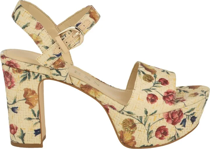 Guess Women's Haldemiy Two Band Ankle Strap Platform Dress Sandals - Image 2