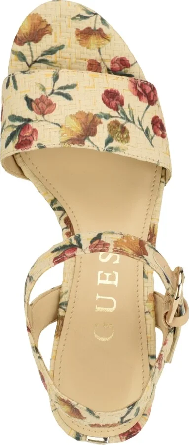 Guess Women's Haldemiy Two Band Ankle Strap Platform Dress Sandals - Image 4