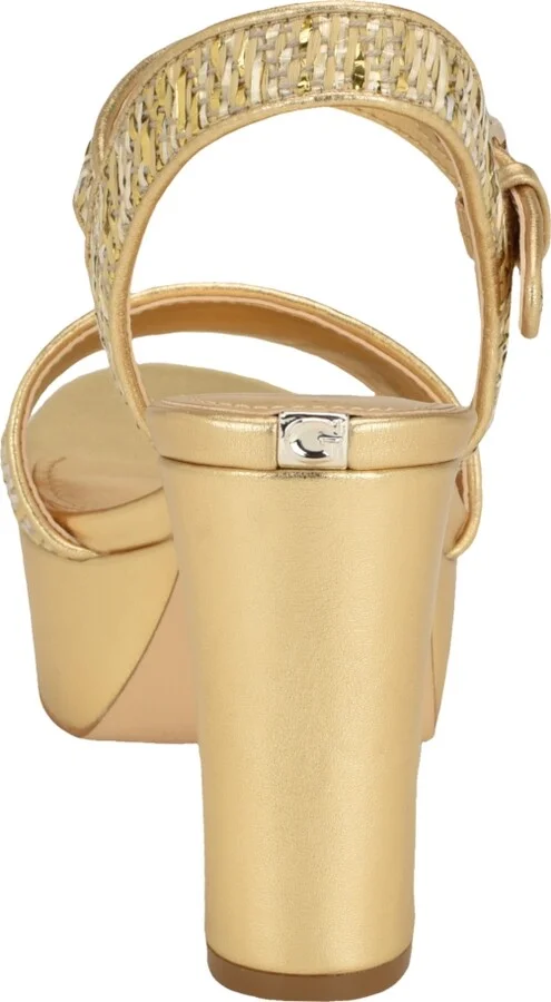 Guess Women's Haldemiy Two Band Ankle Strap Platform Dress Sandals - Image 7