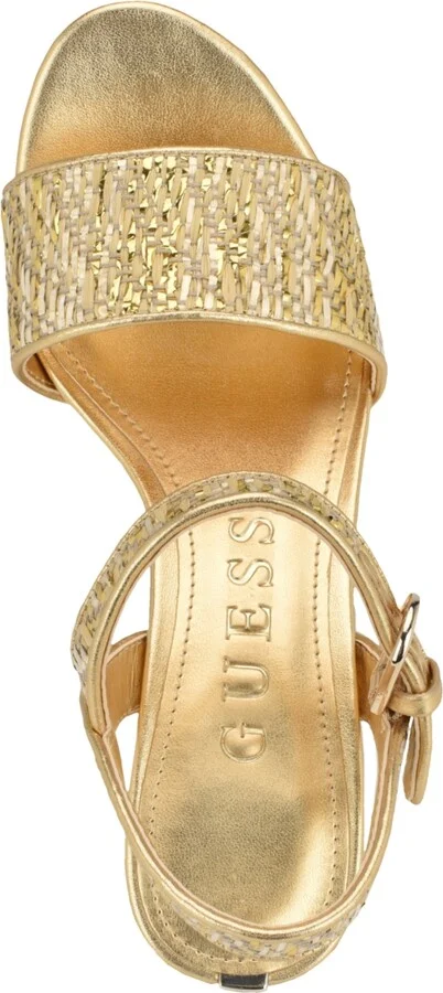Guess Women's Haldemiy Two Band Ankle Strap Platform Dress Sandals - Image 8