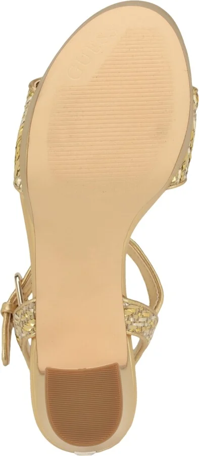 Guess Women's Haldemiy Two Band Ankle Strap Platform Dress Sandals - Image 9