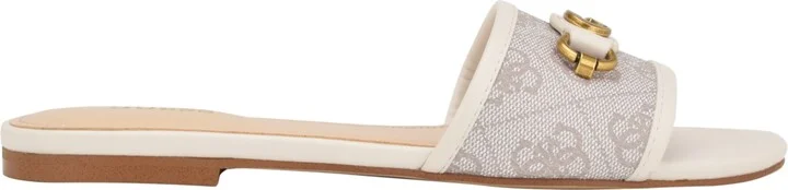 Guess Women's Hammi One Band with Logo and Hardware Flat Sandals - Image 2