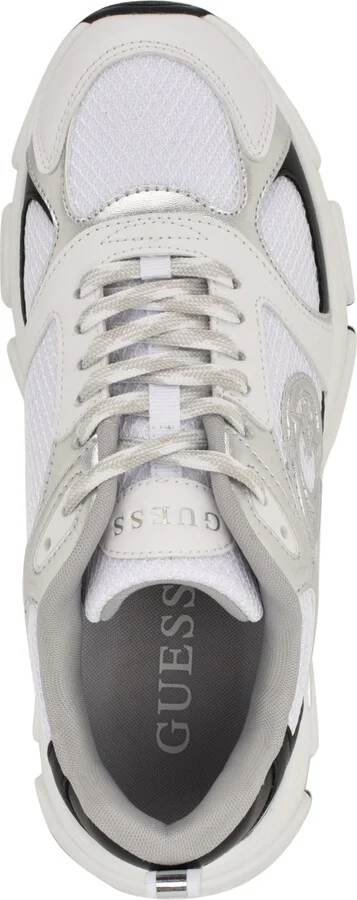 Guess Women's Ibitha Oversized G Chunky Fashion Sneakers - White, Silver, Black - Image 4