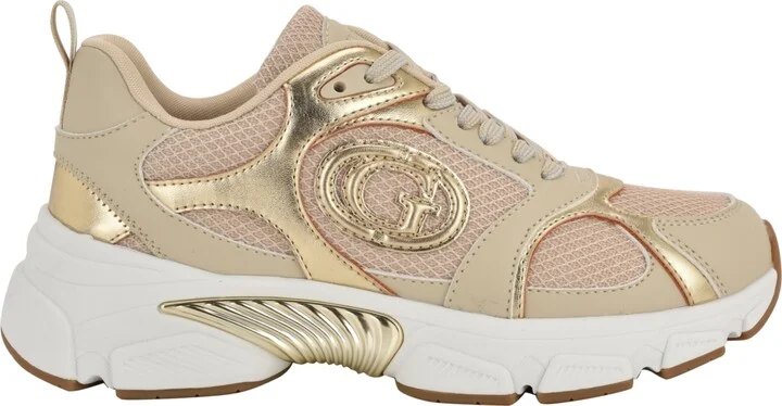 Guess Women's Ibitha Oversized G Chunky Fashion Sneakers - White, Silver, Black - Image 6