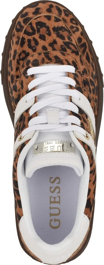 Guess Women's Inart Low Profile Sporty Gum Bottom Lace-Up Sneakers - Image 8