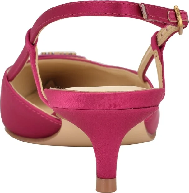 Guess Women's Jesson Logo Slingback Kitten Heel Pumps - Image 3