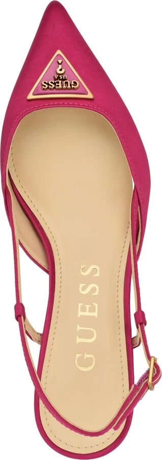 Guess Women's Jesson Logo Slingback Kitten Heel Pumps - Image 4