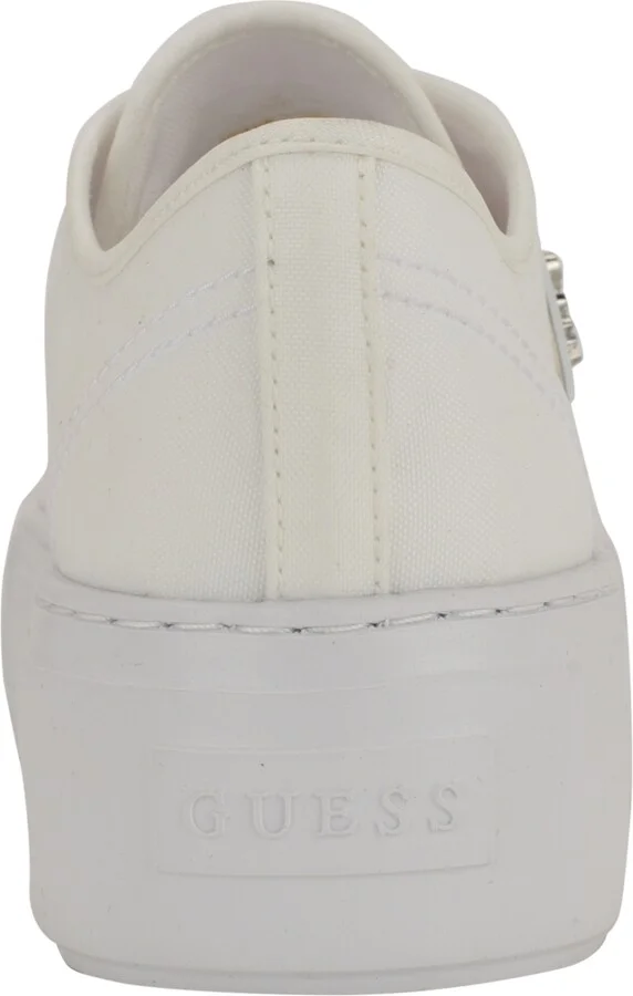 Guess Women's Joezi Triangle Logo Platform Lace-Up Sneakers - Image 3