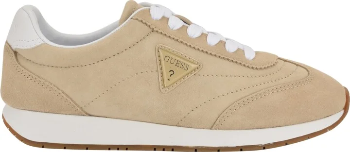 Guess Women's Joggin Lace-Up Retro Jogger Sneakers - Light Natural/White - Image 2