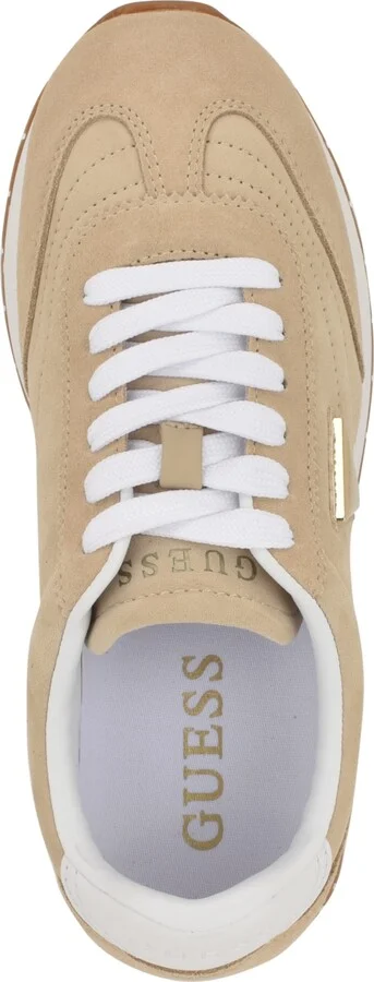 Guess Women's Joggin Lace-Up Retro Jogger Sneakers - Light Natural/White - Image 4