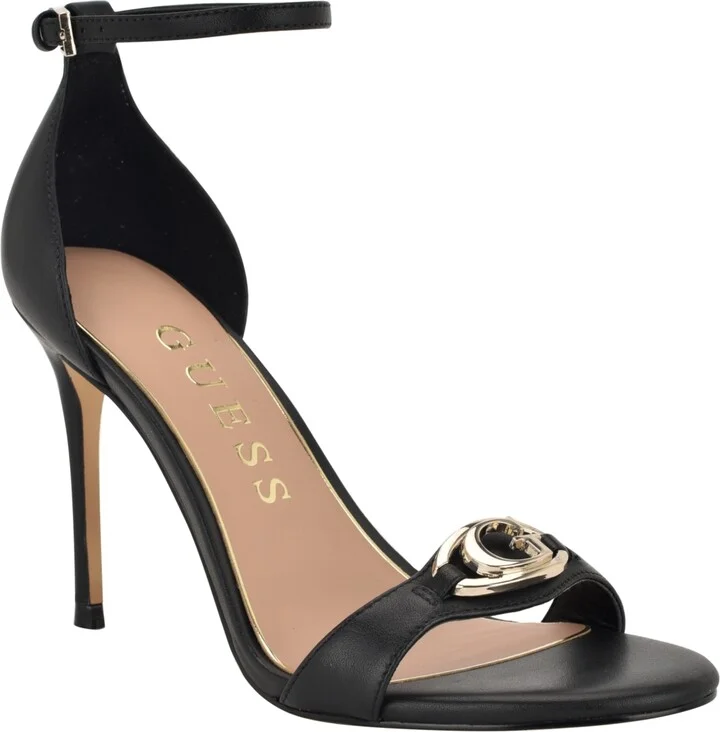Guess Women's Kabrina G Logo Ankle Strap Stiletto Sandals