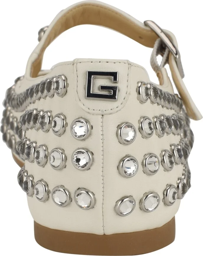 Guess Women's Kalidal Rhinestone Mary Jane Ballet Flats - Image 3