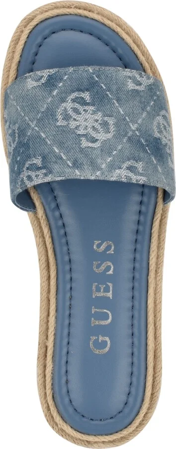 Guess Women's Katic Slide Espadrille Flat Sandals - Image 4
