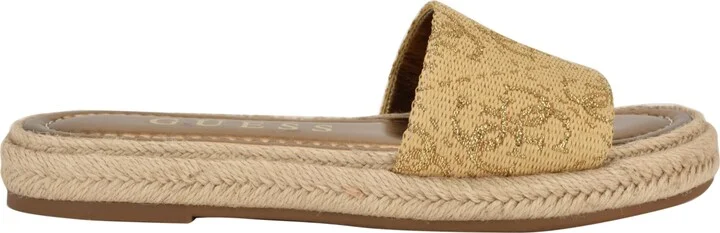 Guess Women's Katic Slide Espadrille Flat Sandals - Image 7