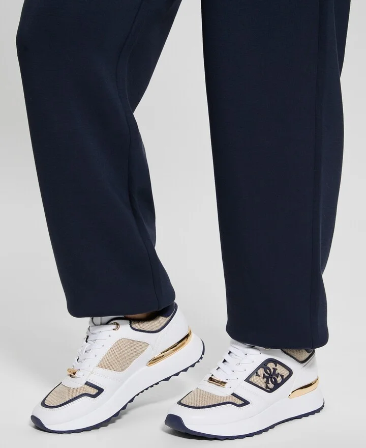 Guess Women's Koyaa Quattro G Logo Retro Jogger Sneakers - White/Navy Multi - Image 2