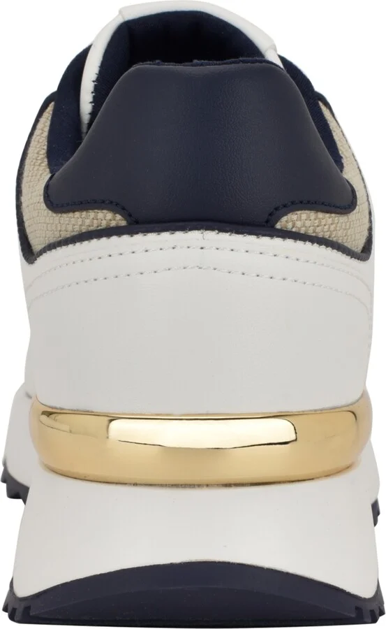 Guess Women's Koyaa Quattro G Logo Retro Jogger Sneakers - White/Navy Multi - Image 4