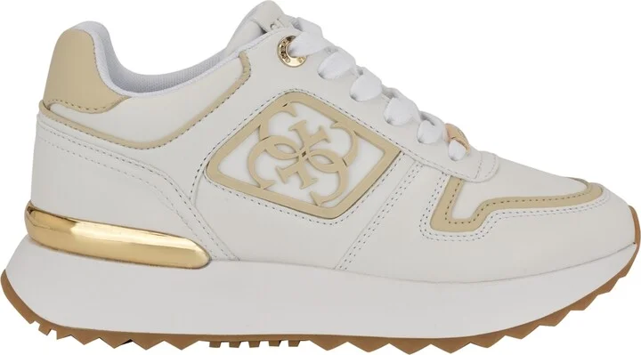 Guess Women's Koyaa Quattro G Logo Retro Jogger Sneakers - White/Navy Multi - Image 10