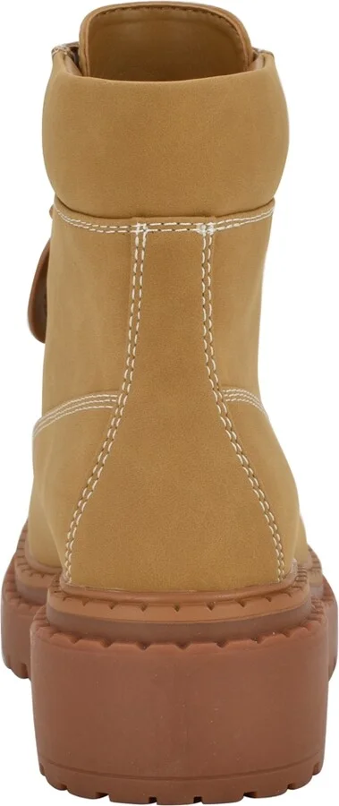 Guess Women's Leavey Logo Lug Sole Combat Boots - Image 3