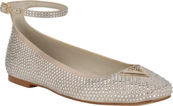 Guess Women's Levvise Square Toe Ballet Flat